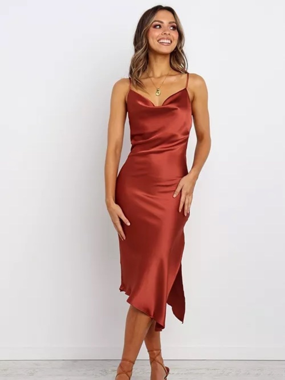 Petal and Pup Women’s Cyprus Dress in Rust size 4